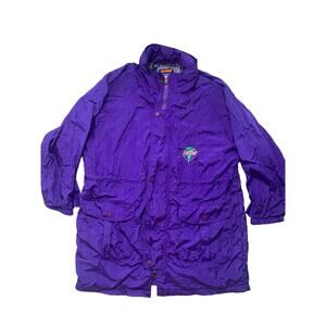 ACME Purple Nylon Lined Mousetrap Full Zip Parachute Jacket XL Hood Vaporwave